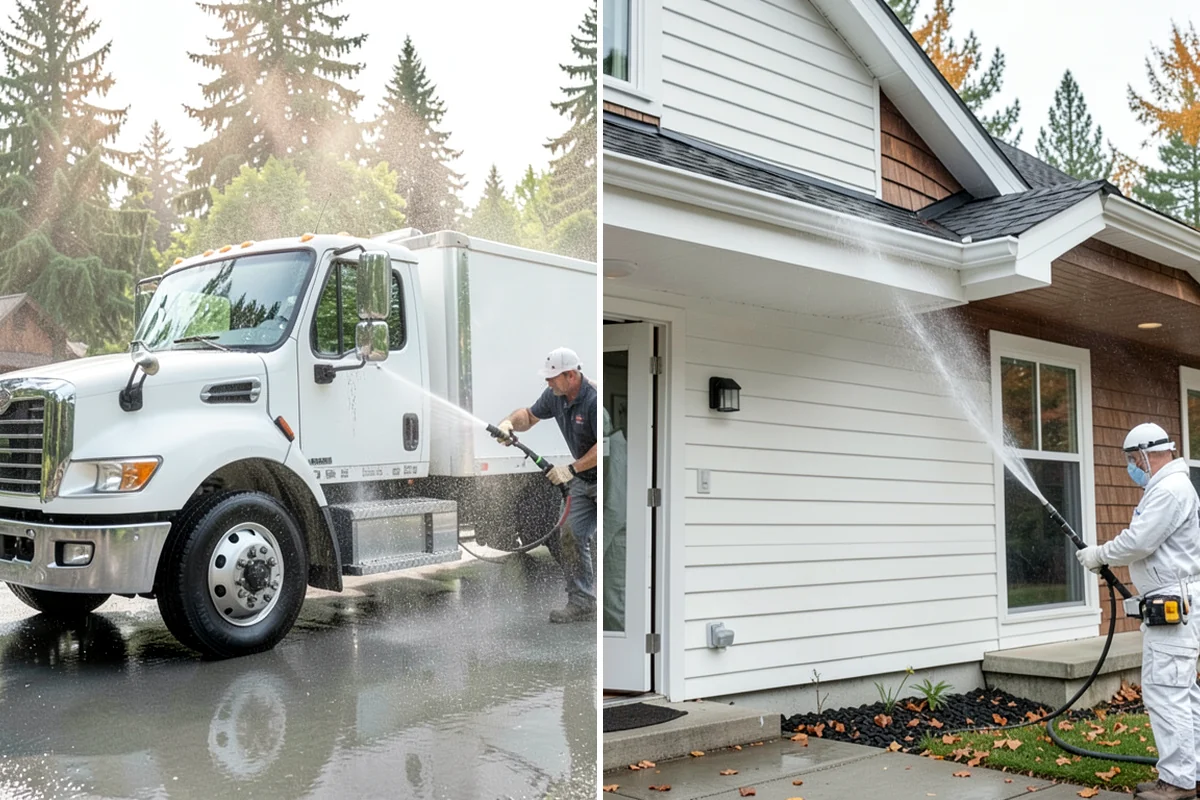 Shed Cleaning in Federal Way, King County, WA - Inspect siding type and flag any soft or damaged panels
