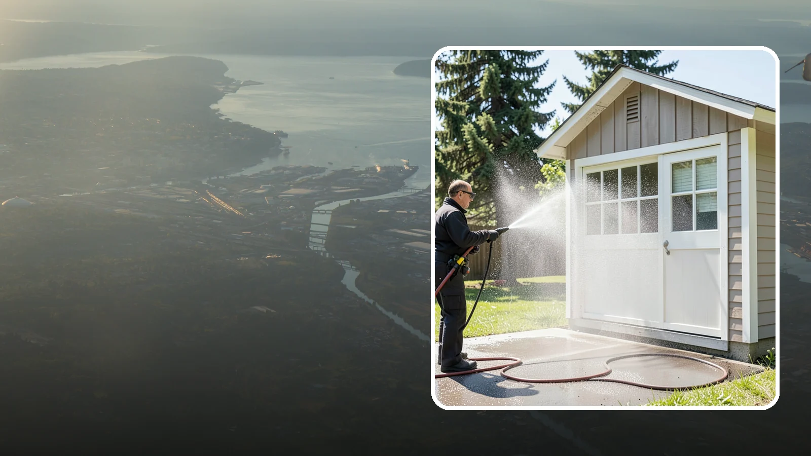 Shed Cleaning in Fife, Pierce County, WA - We wash down backyard sheds so the siding, roof, and trim shed Washington's damp-weather grime instead of holding onto it.