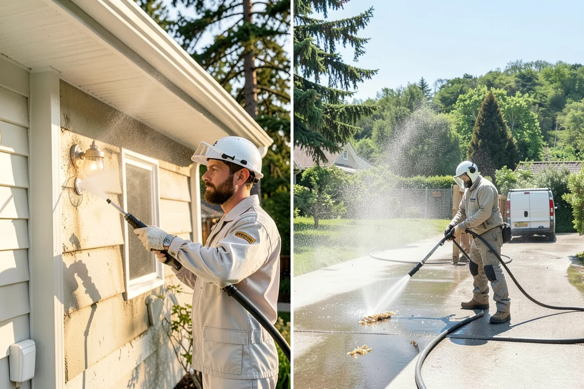 Shed Cleaning in Gig Harbor, Pierce County, WA - Inspect siding type and flag any soft or damaged panels