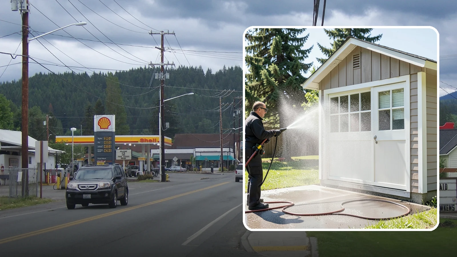 Shed Cleaning in Granite Falls, Snohomish County, WA - We wash down backyard sheds so the siding, roof, and trim shed Washington's damp-weather grime instead of holding onto it.
