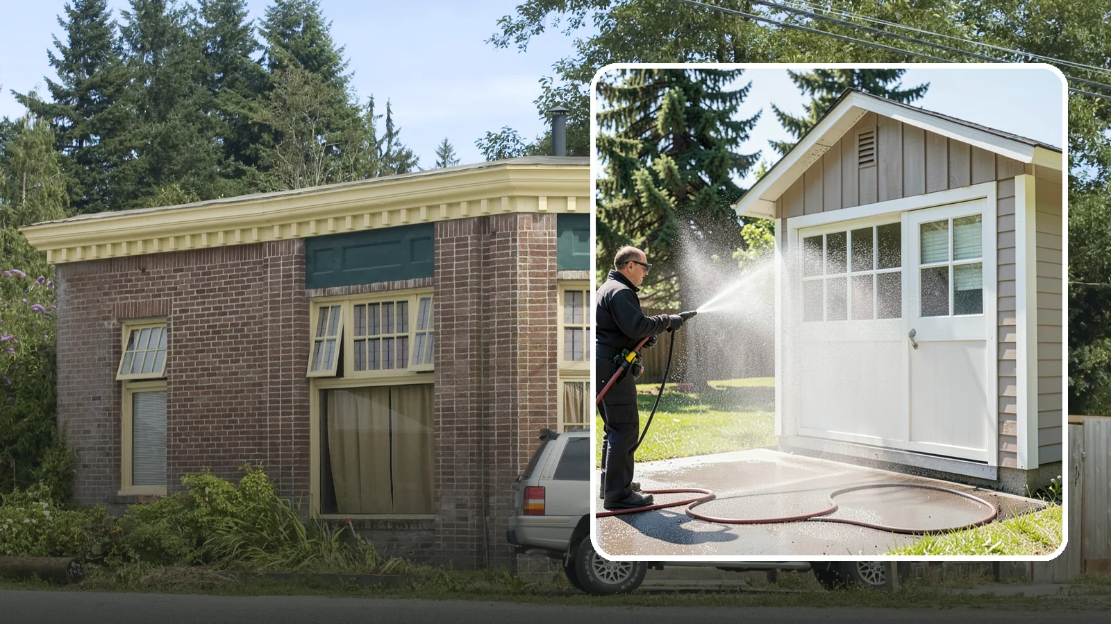 Shed Cleaning in Hamilton, Skagit County, WA - We wash down backyard sheds so the siding, roof, and trim shed Washington's damp-weather grime instead of holding onto it.