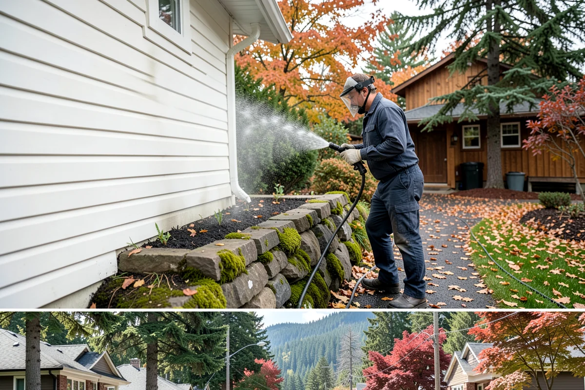 Shed Cleaning in Hunts Point, King County, WA - Late spring through early fall gives the cleaned surfaces the best chance to dry before the next stretch of Northwest rain sets...