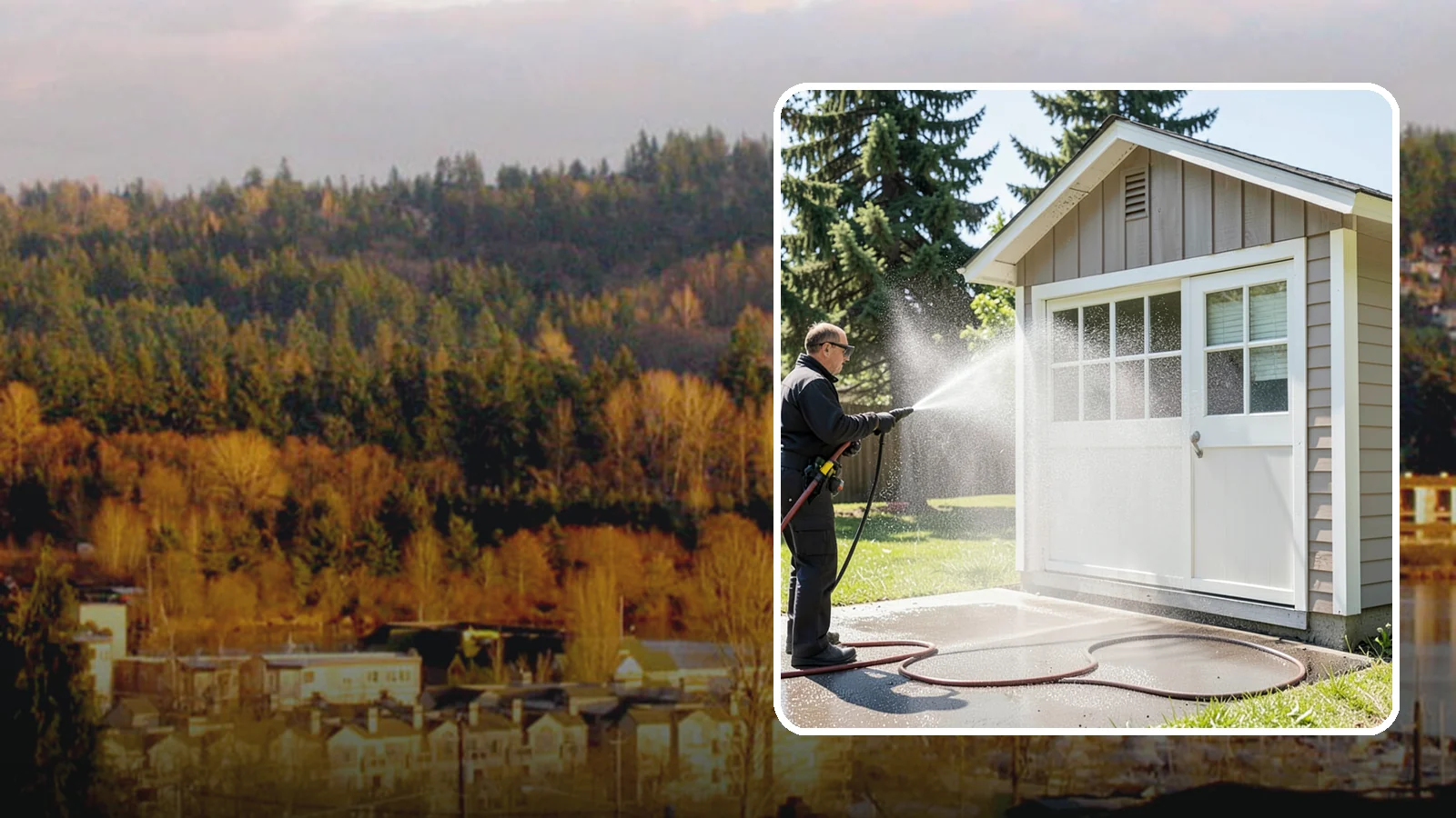 Shed Cleaning in Kenmore, King County, WA - We wash down backyard sheds so the siding, roof, and trim shed Washington's damp-weather grime instead of holding onto it.