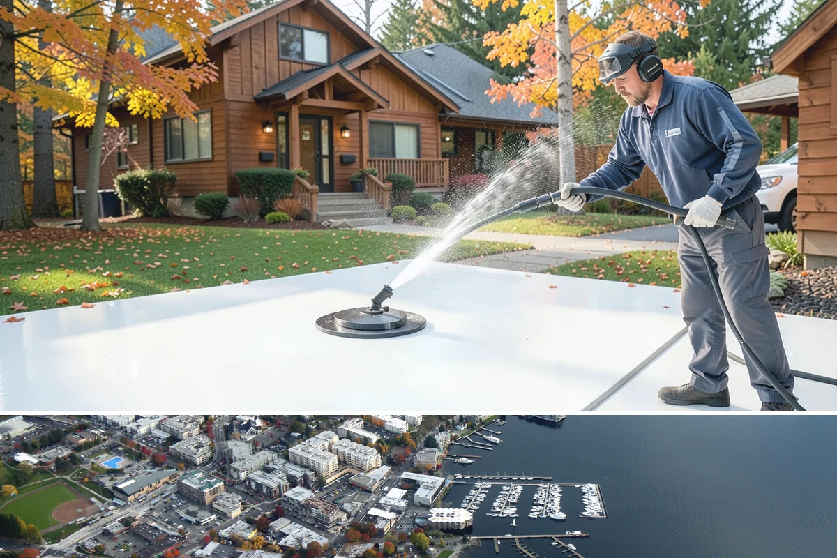 Shed Cleaning in Kirkland, King County, WA - Late spring through early fall gives the cleaned surfaces the best chance to dry before the next stretch of Northwest rain sets...