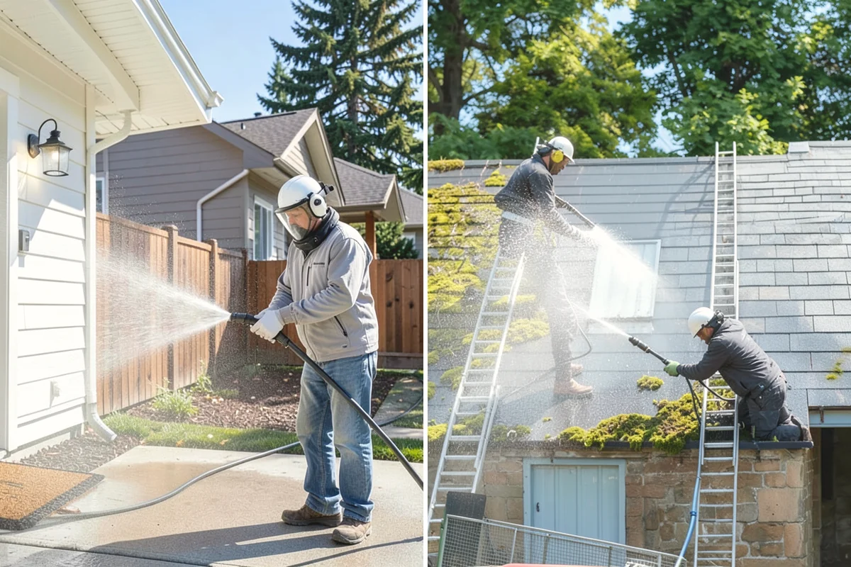 Shed Cleaning in La Conner, Skagit County, WA - Inspect siding type and flag any soft or damaged panels