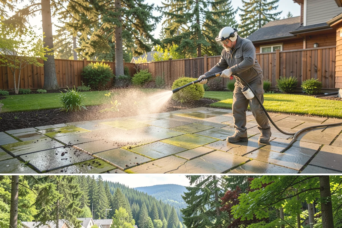 Shed Cleaning in Lake Forest Park, King County, WA - Late spring through early fall gives the cleaned surfaces the best chance to dry before the next stretch of Northwest rain sets...