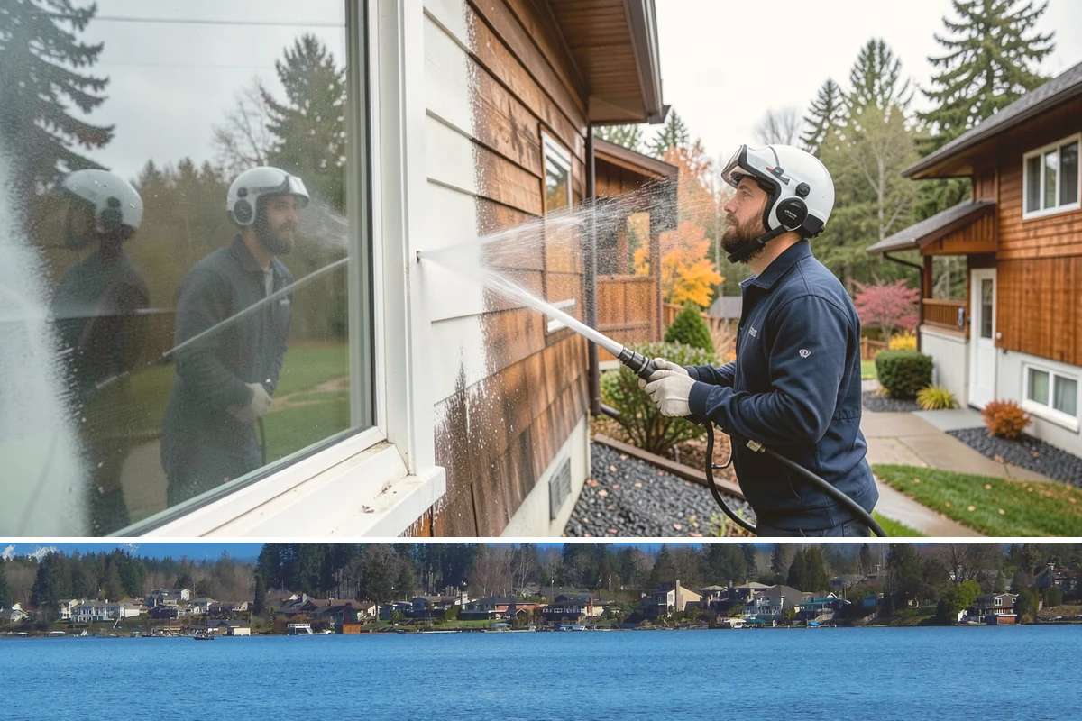 Shed Cleaning in Lake Stevens, Snohomish County, WA - Late spring through early fall gives the cleaned surfaces the best chance to dry before the next stretch of Northwest rain sets...