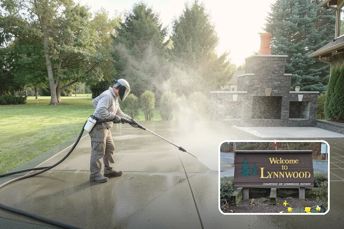 Shed Cleaning in Lynnwood, Snohomish County, WA - Removes the mossy green film that thrives in shaded Puget Sound yards