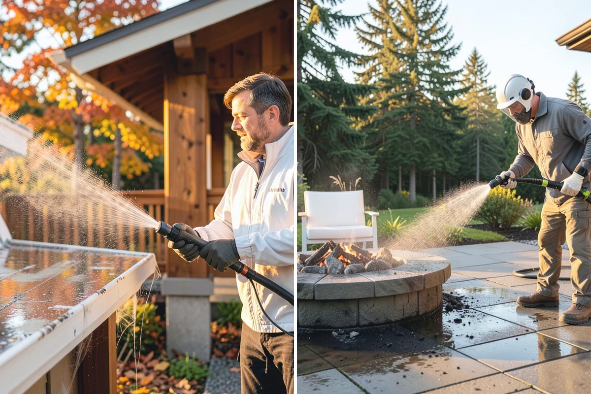 Shed Cleaning in Marysville, Snohomish County, WA - Inspect siding type and flag any soft or damaged panels