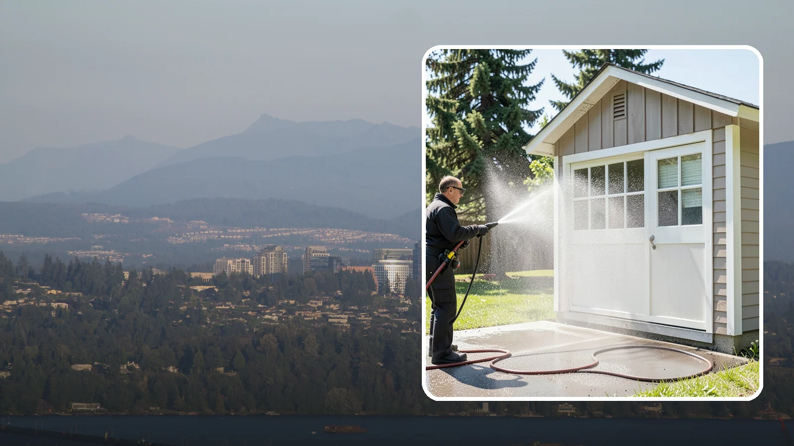 Shed Cleaning in Medina, King County, WA - We wash down backyard sheds so the siding, roof, and trim shed Washington's damp-weather grime instead of holding onto it.