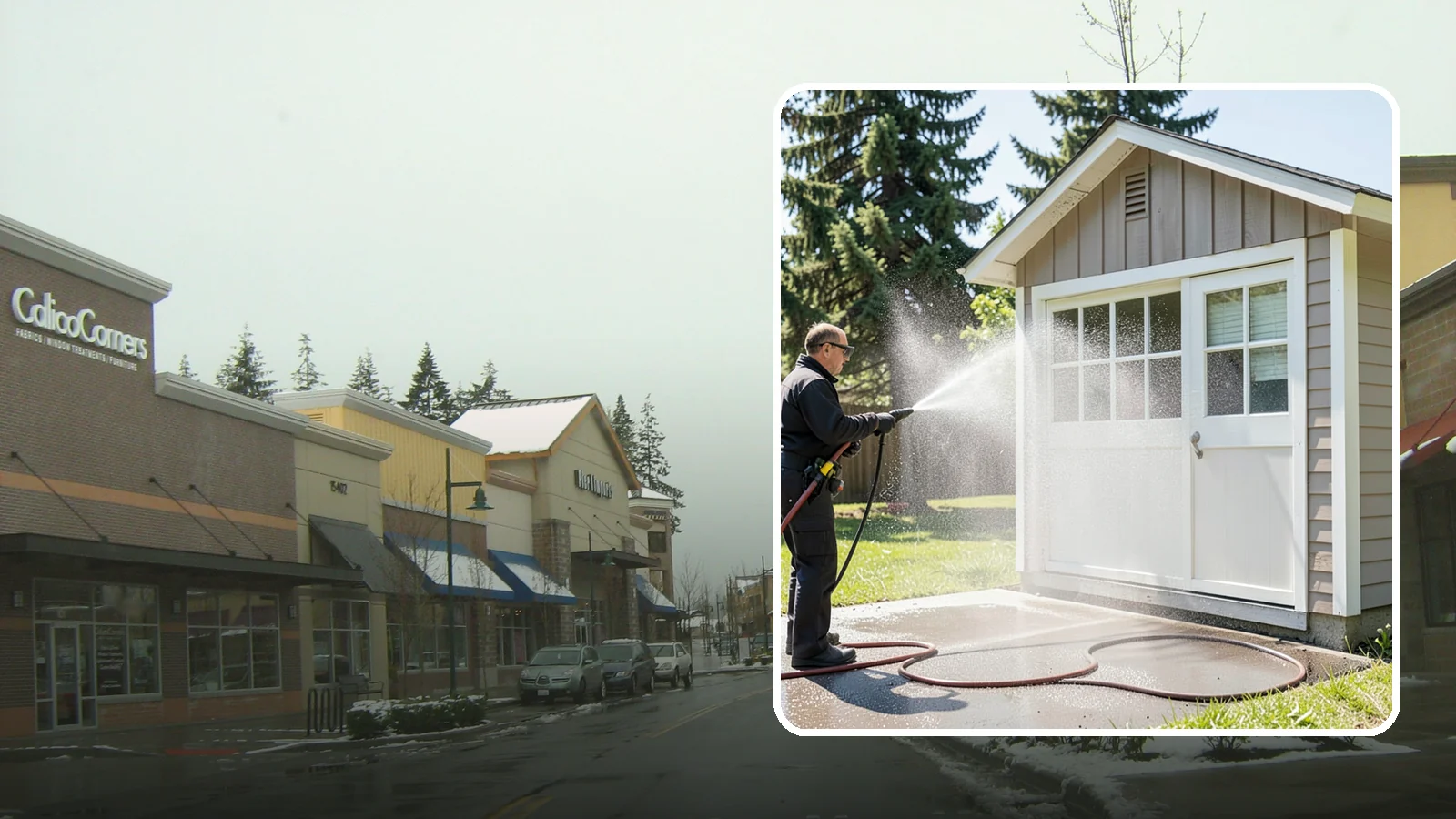 Shed Cleaning in Mill Creek, Snohomish County, WA - We wash down backyard sheds so the siding, roof, and trim shed Washington's damp-weather grime instead of holding onto it.