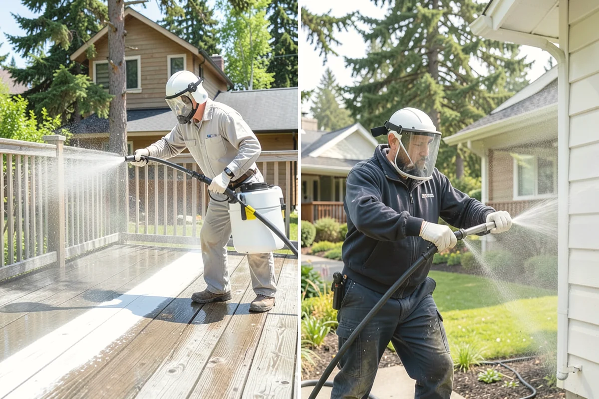 Shed Cleaning in Mill Creek, Snohomish County, WA - Inspect siding type and flag any soft or damaged panels