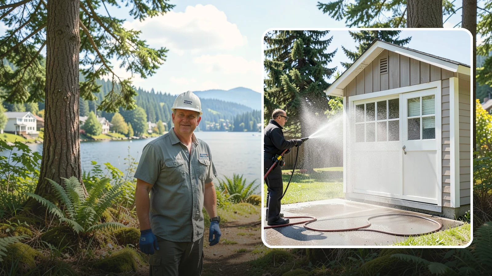 Shed Cleaning in Milton, King County, WA - We wash down backyard sheds so the siding, roof, and trim shed Washington's damp-weather grime instead of holding onto it.