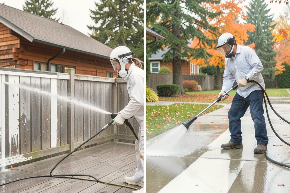 Shed Cleaning in Milton, King County, WA - Inspect siding type and flag any soft or damaged panels