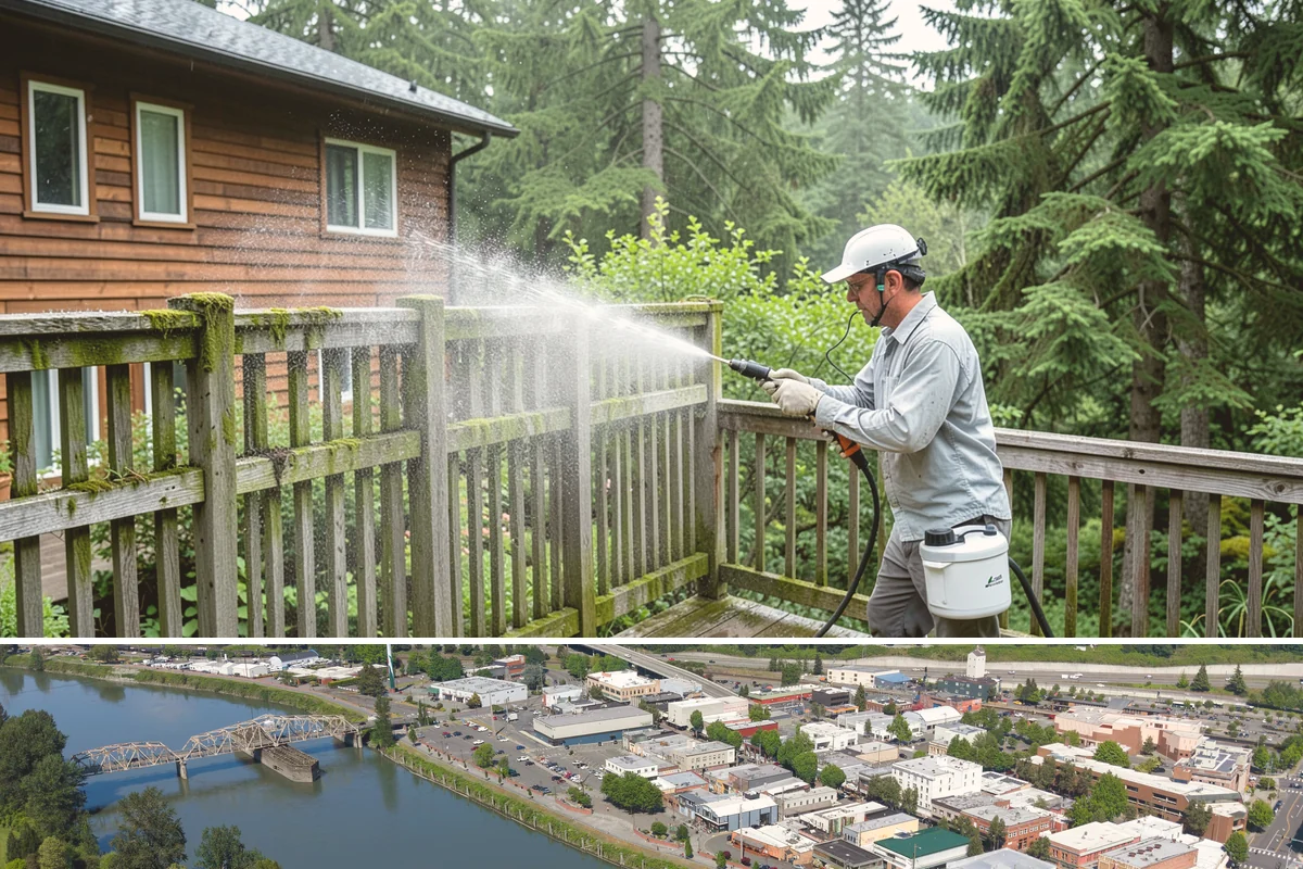 Shed Cleaning in Mount Vernon, Skagit County, WA - Late spring through early fall gives the cleaned surfaces the best chance to dry before the next stretch of Northwest rain sets...