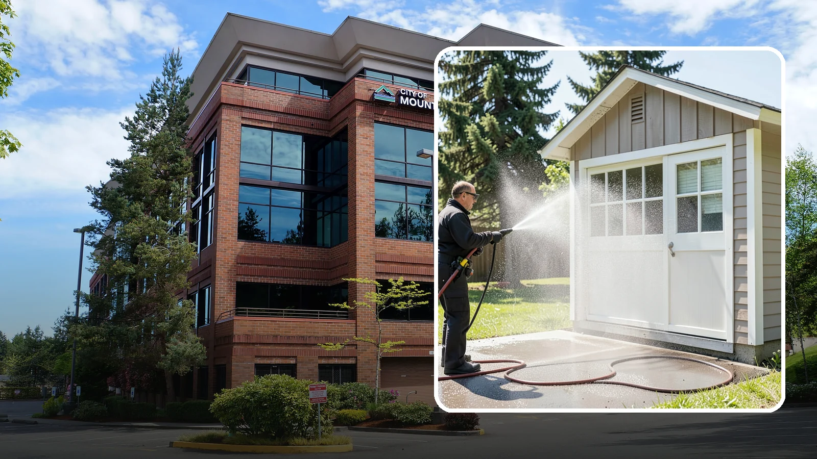 Shed Cleaning in Mountlake Terrace, Snohomish County, WA - We wash down backyard sheds so the siding, roof, and trim shed Washington's damp-weather grime instead of holding onto it.