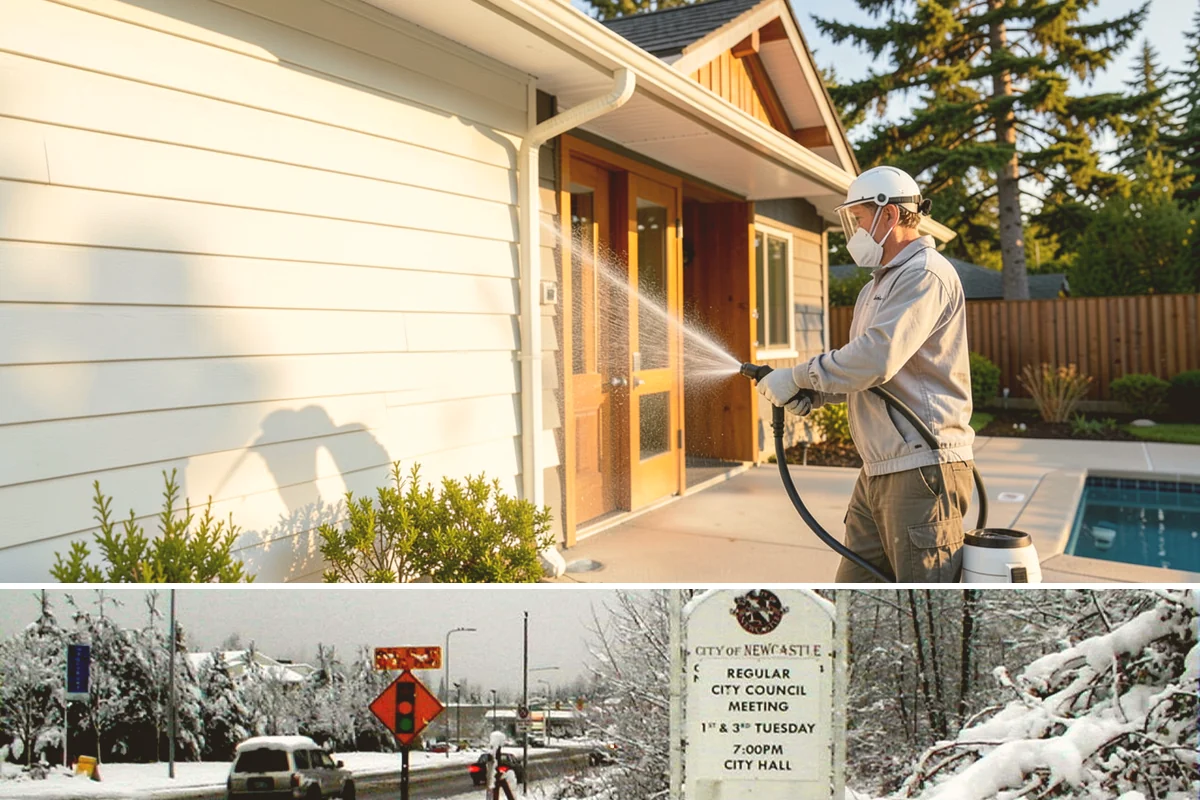 Shed Cleaning in Newcastle, King County, WA - Late spring through early fall gives the cleaned surfaces the best chance to dry before the next stretch of Northwest rain sets...