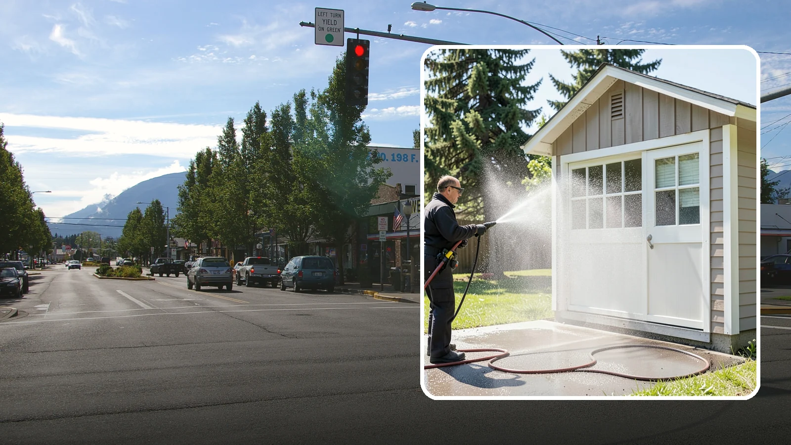 Shed Cleaning in North Bend, King County, WA - We wash down backyard sheds so the siding, roof, and trim shed Washington's damp-weather grime instead of holding onto it.