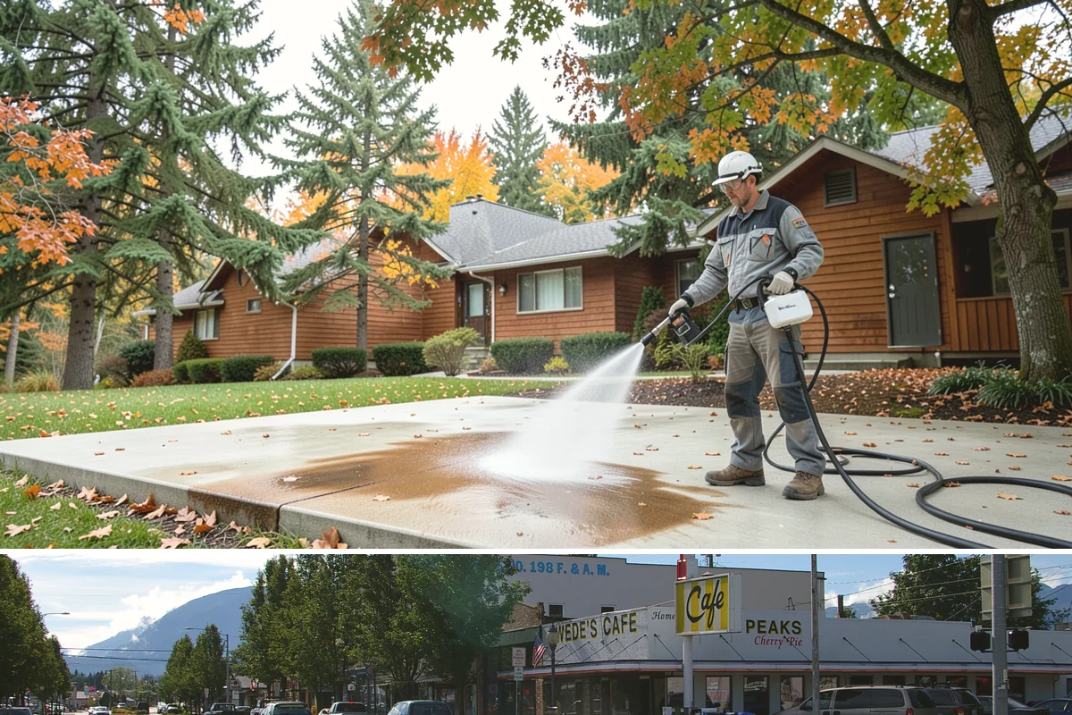 Shed Cleaning in North Bend, King County, WA - Late spring through early fall gives the cleaned surfaces the best chance to dry before the next stretch of Northwest rain sets...