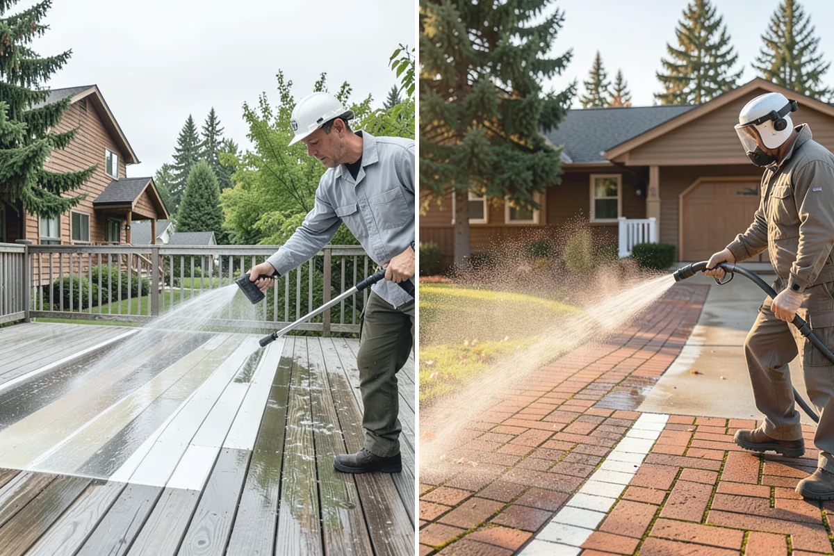 Shed Cleaning in Redmond, King County, WA - Inspect siding type and flag any soft or damaged panels