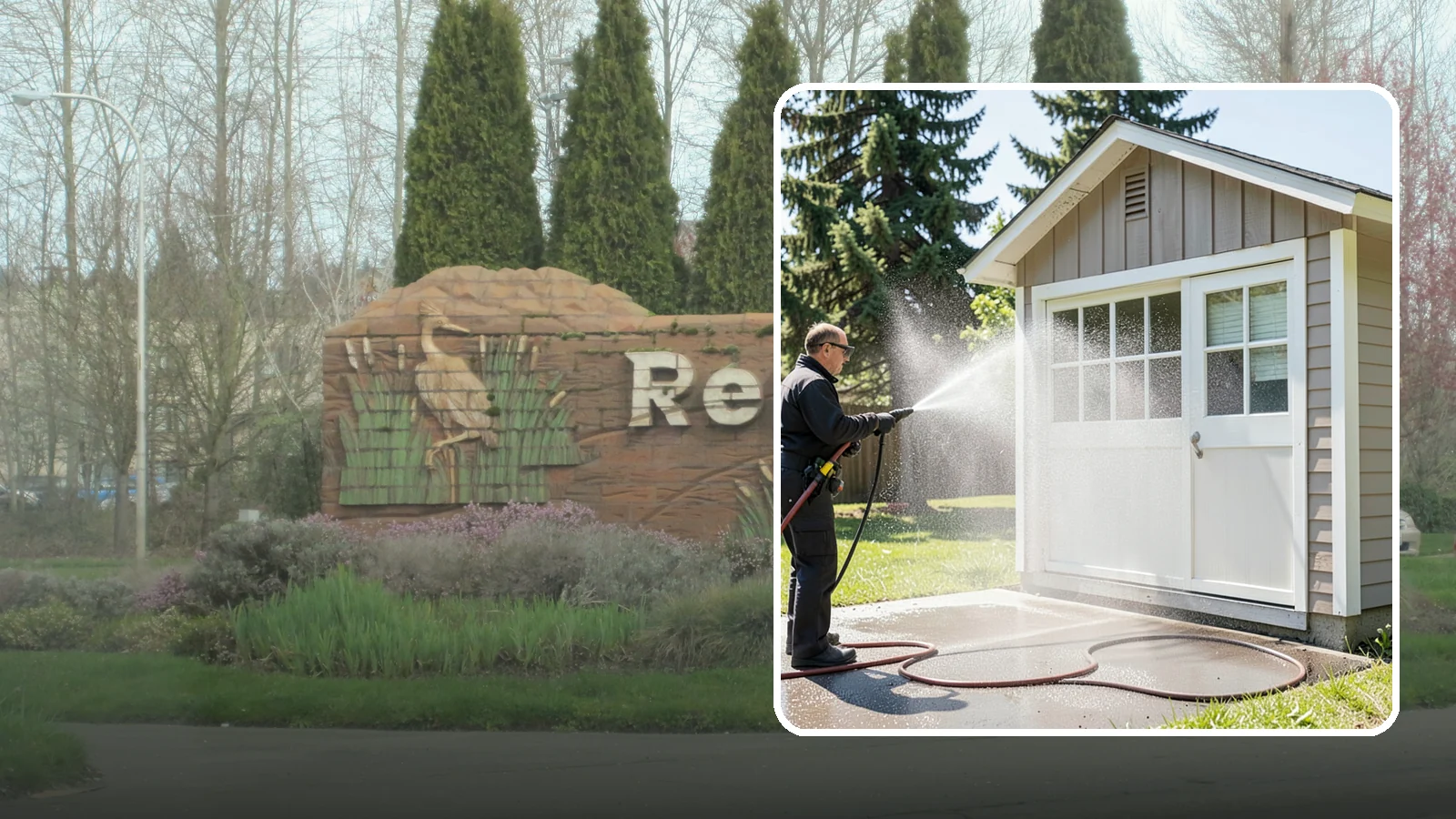 Shed Cleaning in Renton, King County, WA - We wash down backyard sheds so the siding, roof, and trim shed Washington's damp-weather grime instead of holding onto it.
