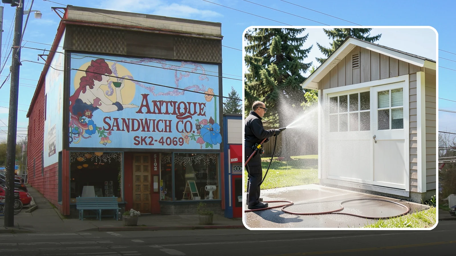 Shed Cleaning in Ruston, Pierce County, WA - We wash down backyard sheds so the siding, roof, and trim shed Washington's damp-weather grime instead of holding onto it.