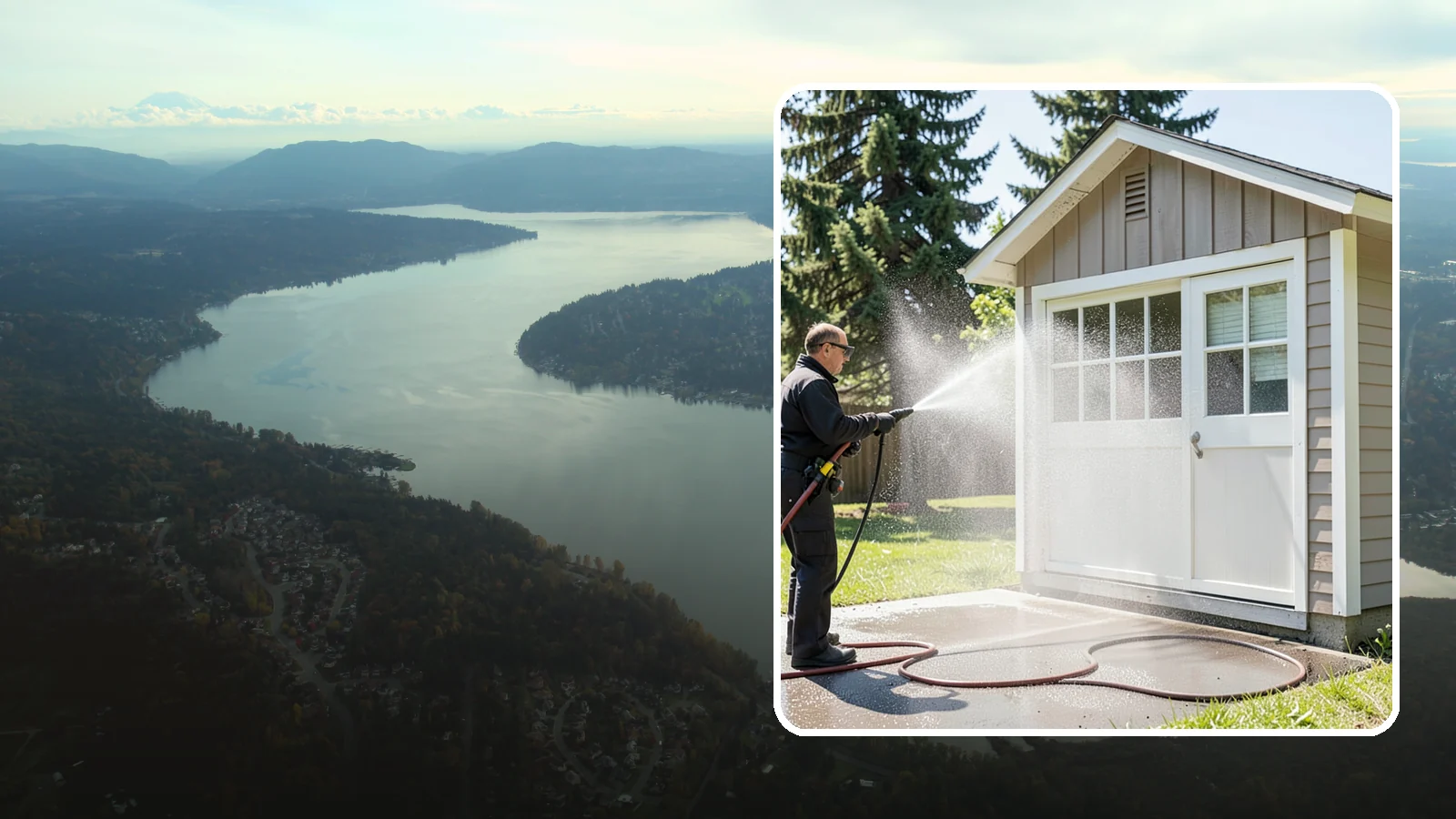 Shed Cleaning in Sammamish, King County, WA - We wash down backyard sheds so the siding, roof, and trim shed Washington's damp-weather grime instead of holding onto it.