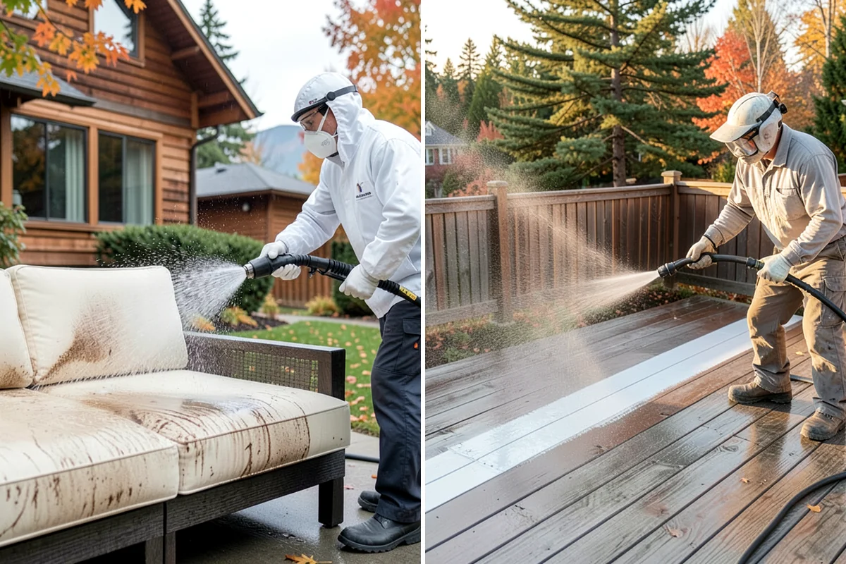 Shed Cleaning in Sedro-Woolley, Skagit County, WA - Inspect siding type and flag any soft or damaged panels