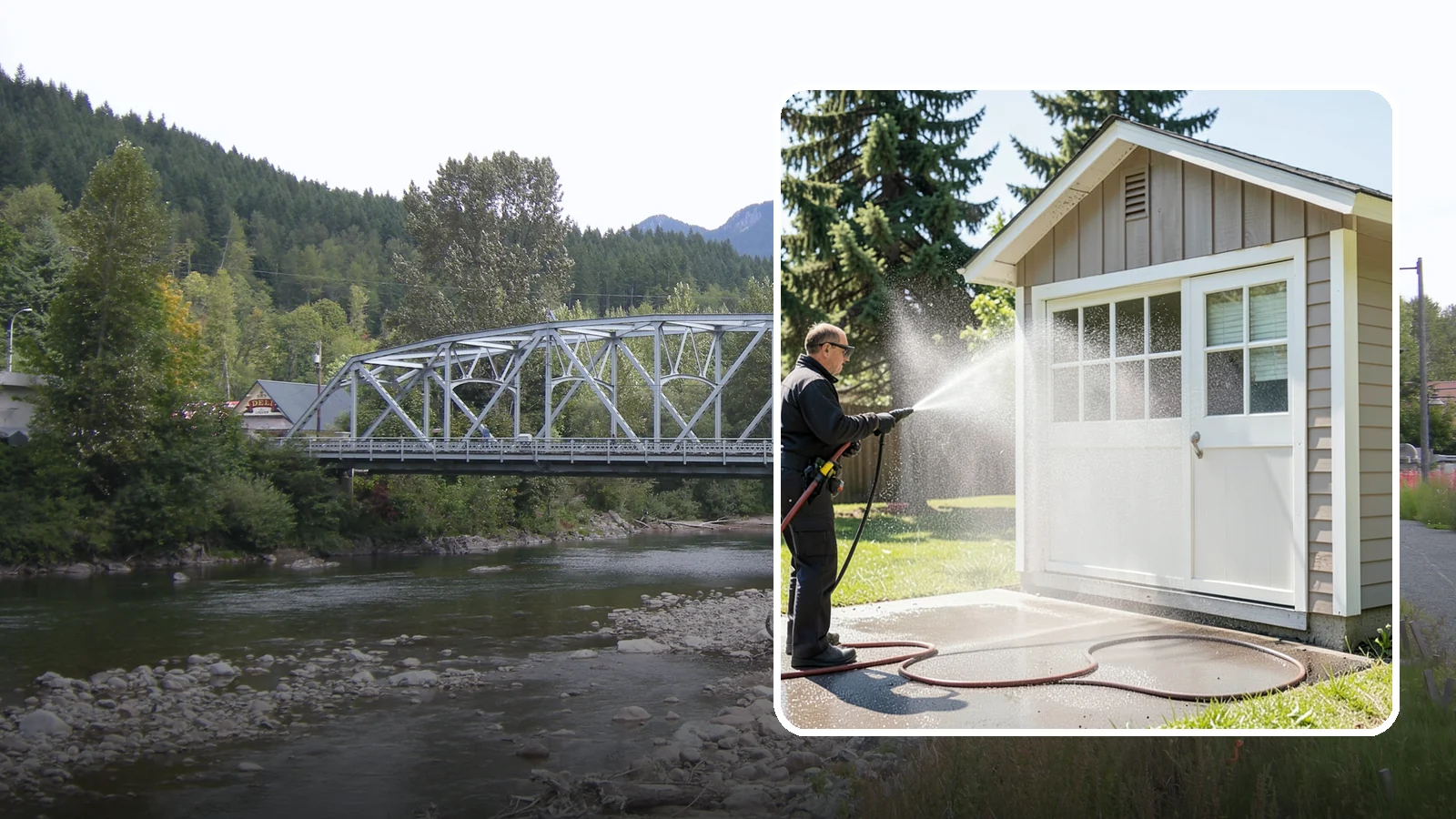 Shed Cleaning in Skykomish, King County, WA - We wash down backyard sheds so the siding, roof, and trim shed Washington's damp-weather grime instead of holding onto it.