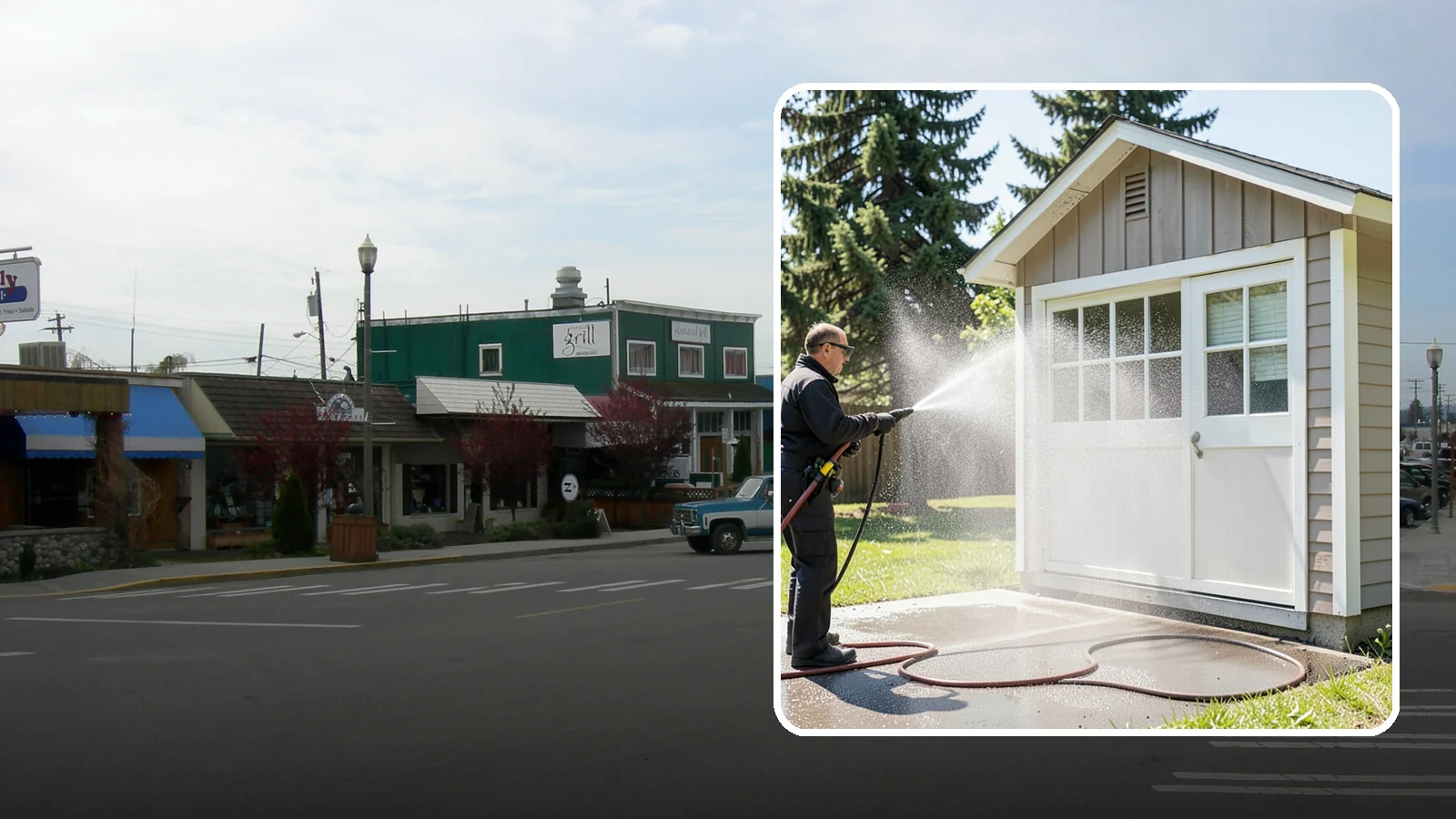 Shed Cleaning in Stanwood, Snohomish County, WA - We wash down backyard sheds so the siding, roof, and trim shed Washington's damp-weather grime instead of holding onto it.