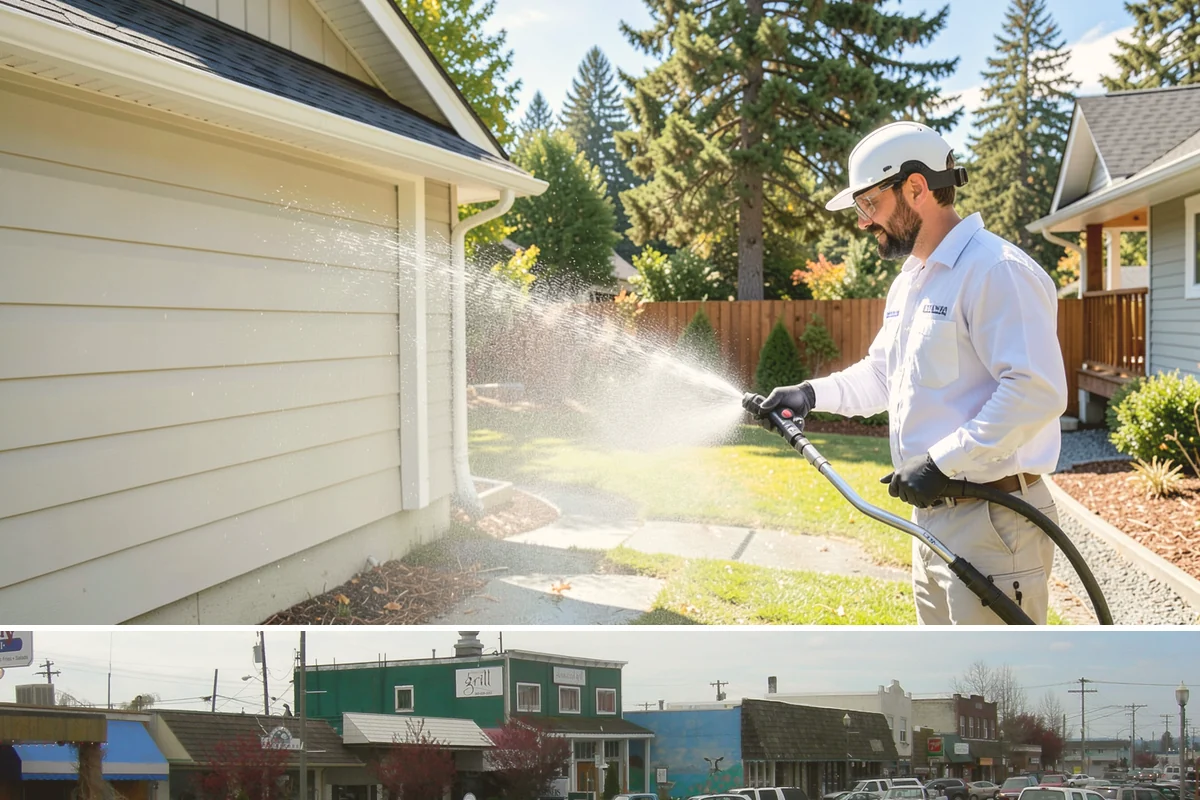 Shed Cleaning in Stanwood, Snohomish County, WA - Late spring through early fall gives the cleaned surfaces the best chance to dry before the next stretch of Northwest rain sets...