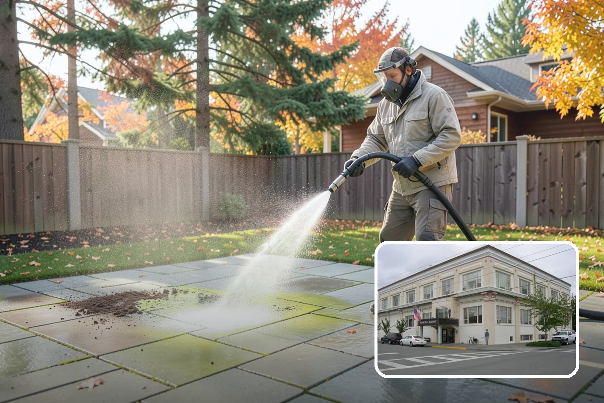 Shutter Cleaning in Anacortes, Skagit County, WA - Restores color to algae-dulled vinyl and painted shutters
