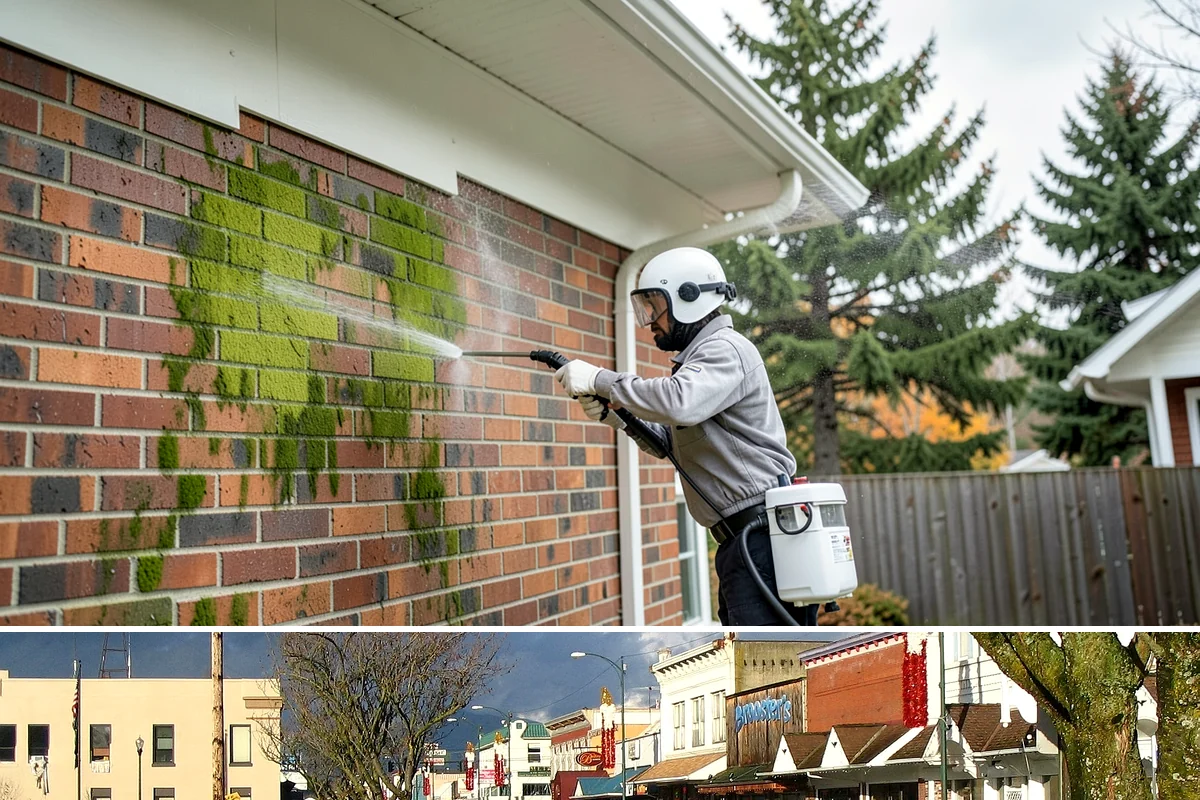 Shutter Cleaning in Arlington, Snohomish County, WA - Wash shutters in spring to strip winter algae before the sunnier months highlight every window.