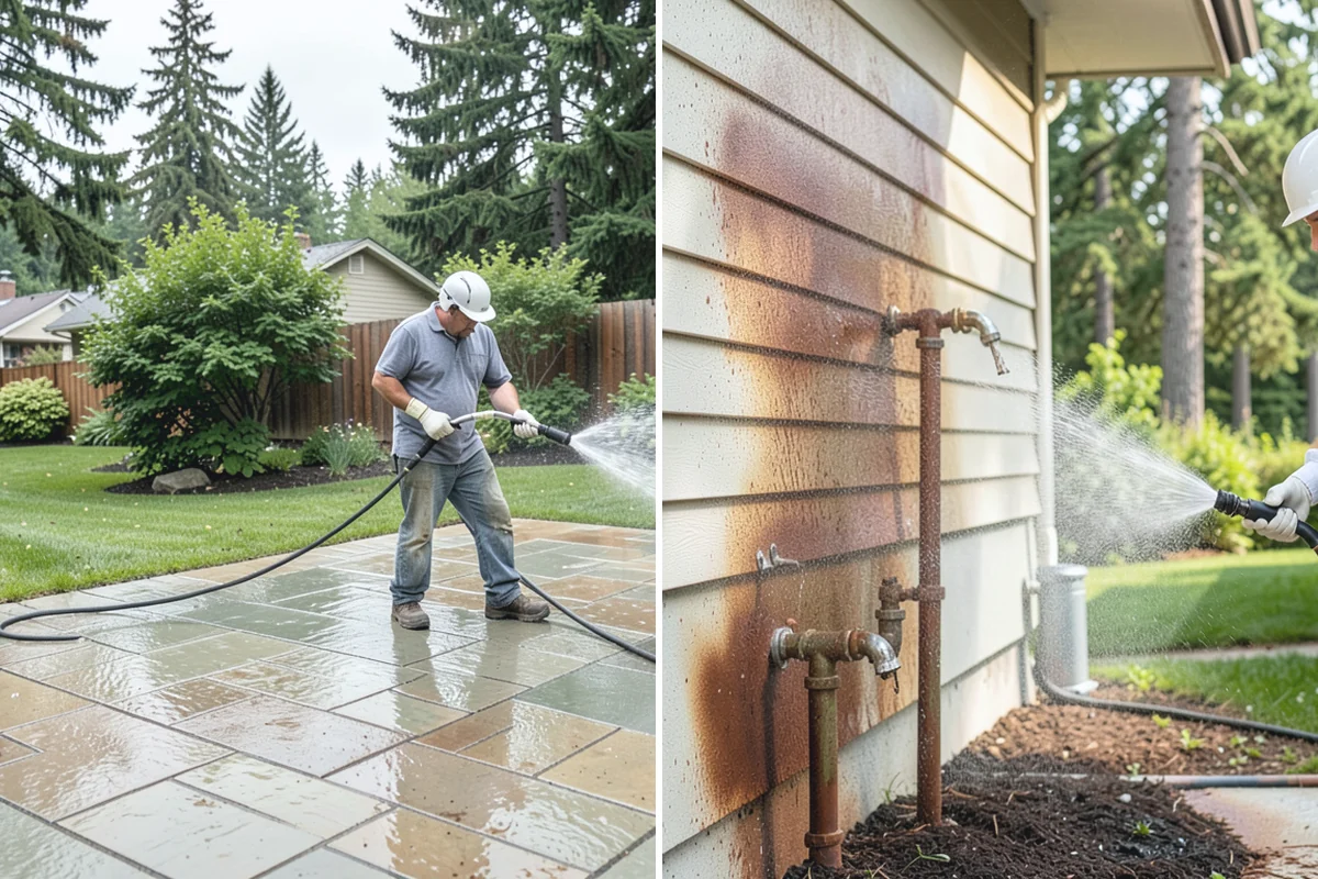 Shutter Cleaning in Auburn, King County, WA - Rinse loose debris and cobwebs from louvers and edges