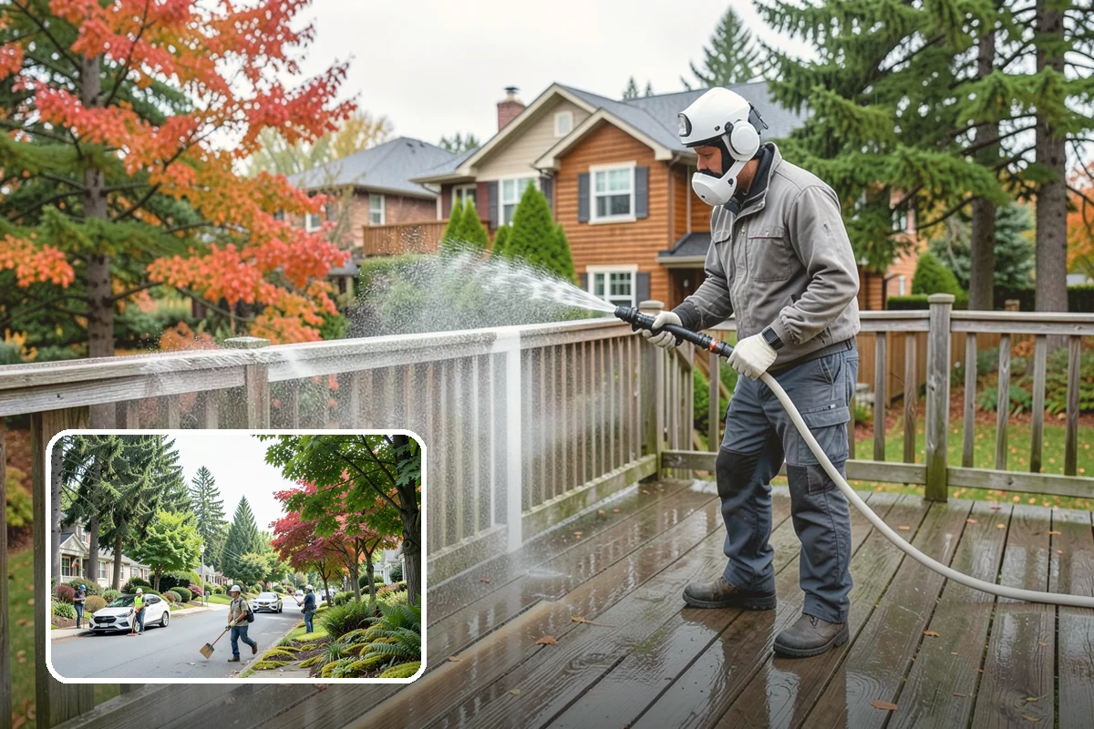 Shutter Cleaning in Beaux Arts Village, King County, WA - Restores color to algae-dulled vinyl and painted shutters