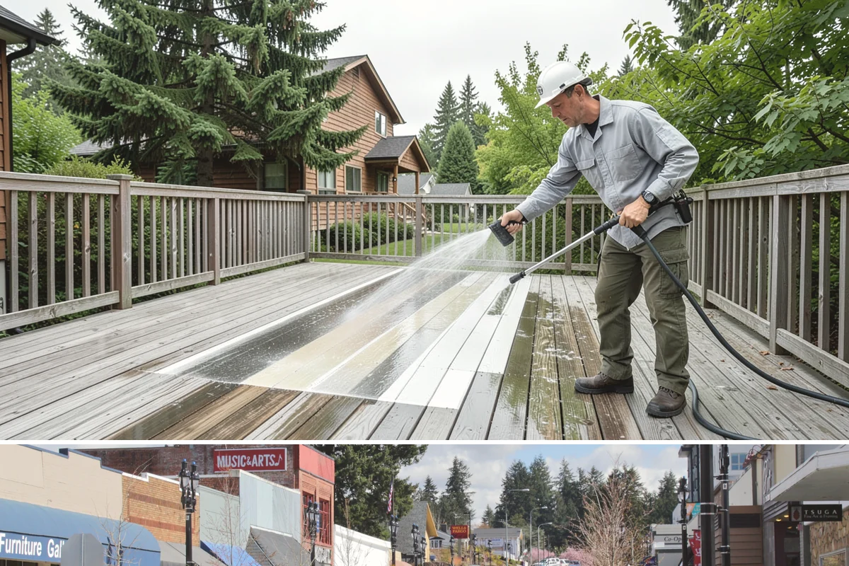 Shutter Cleaning in Bothell, King County, WA - Wash shutters in spring to strip winter algae before the sunnier months highlight every window.