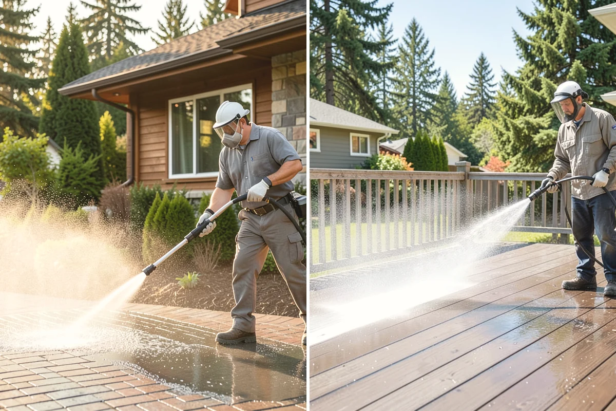 Shutter Cleaning in Burien, King County, WA - Rinse loose debris and cobwebs from louvers and edges