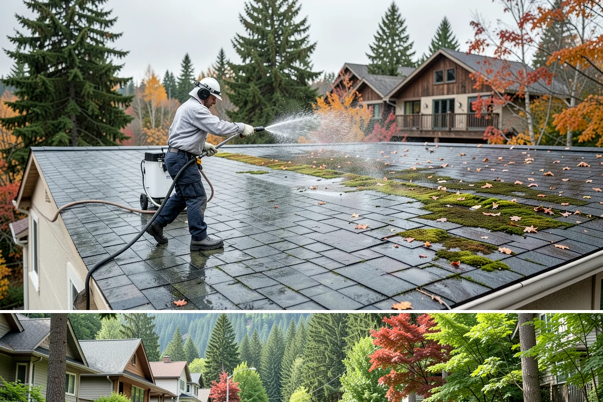 Shutter Cleaning in Darrington, Snohomish County, WA - Wash shutters in spring to strip winter algae before the sunnier months highlight every window.