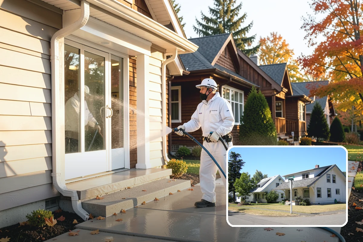 Shutter Cleaning in DuPont, Pierce County, WA - Restores color to algae-dulled vinyl and painted shutters