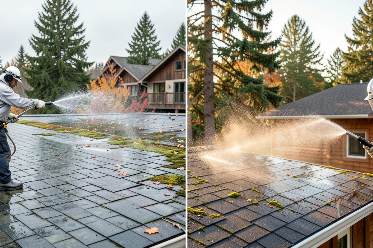 Shutter Cleaning in DuPont, Pierce County, WA - Rinse loose debris and cobwebs from louvers and edges