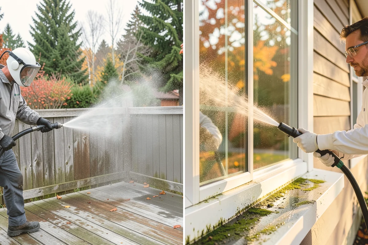 Shutter Cleaning in Fife, Pierce County, WA - Rinse loose debris and cobwebs from louvers and edges