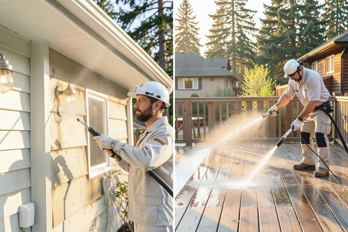 Shutter Cleaning in Granite Falls, Snohomish County, WA - Rinse loose debris and cobwebs from louvers and edges