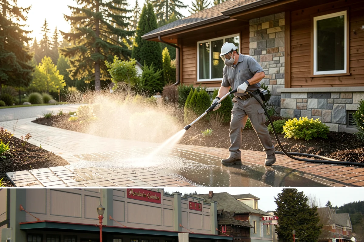 Shutter Cleaning in Issaquah, King County, WA - Wash shutters in spring to strip winter algae before the sunnier months highlight every window.