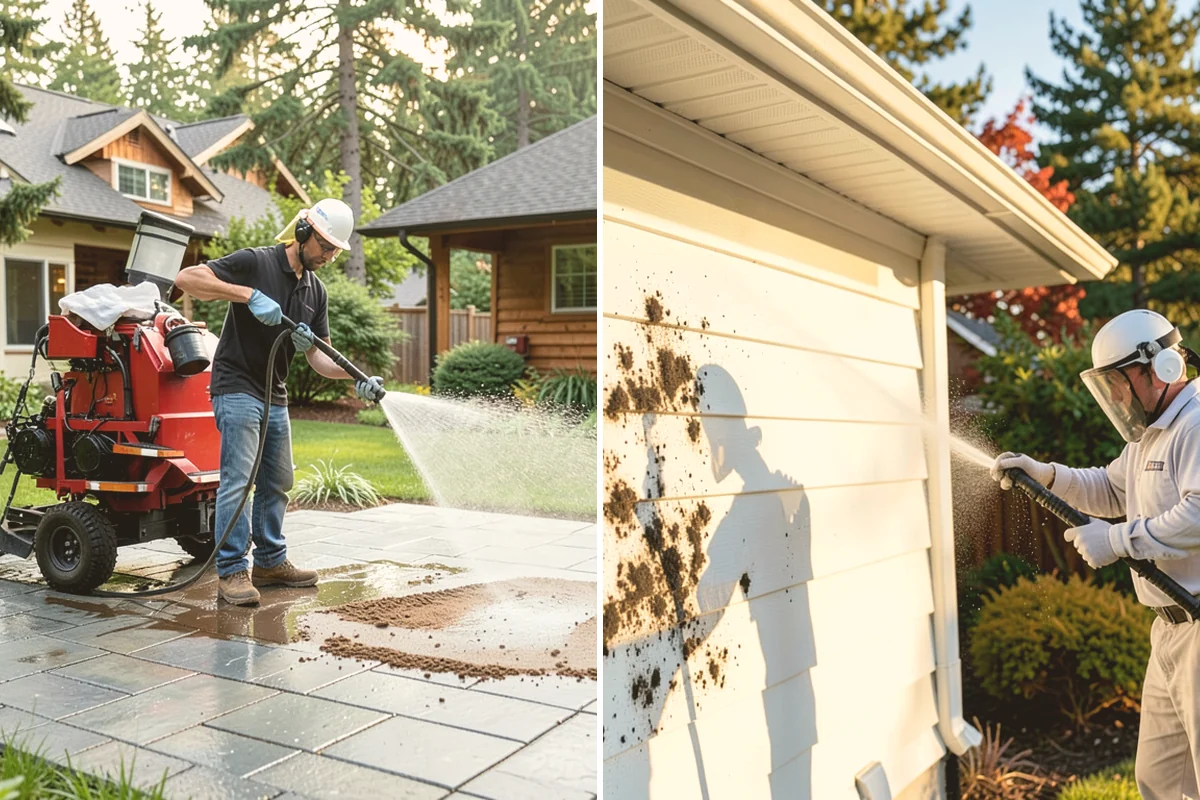 Shutter Cleaning in Kent, King County, WA - Rinse loose debris and cobwebs from louvers and edges
