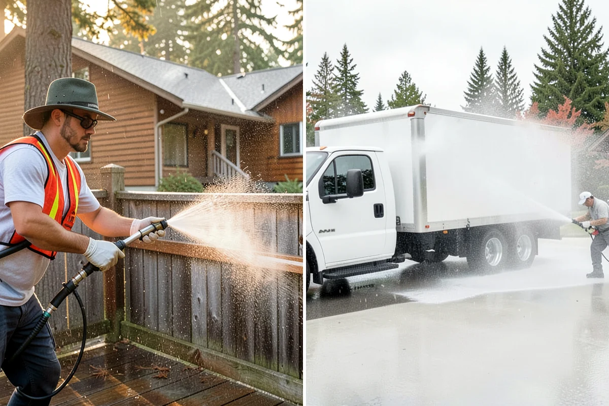 Shutter Cleaning in Lake Forest Park, King County, WA - Rinse loose debris and cobwebs from louvers and edges