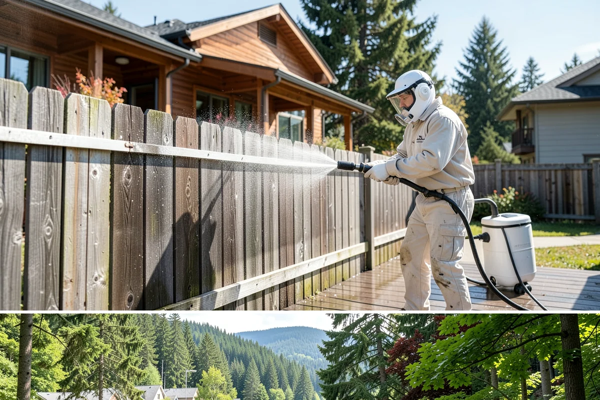 Shutter Cleaning in Lake Forest Park, King County, WA - Wash shutters in spring to strip winter algae before the sunnier months highlight every window.