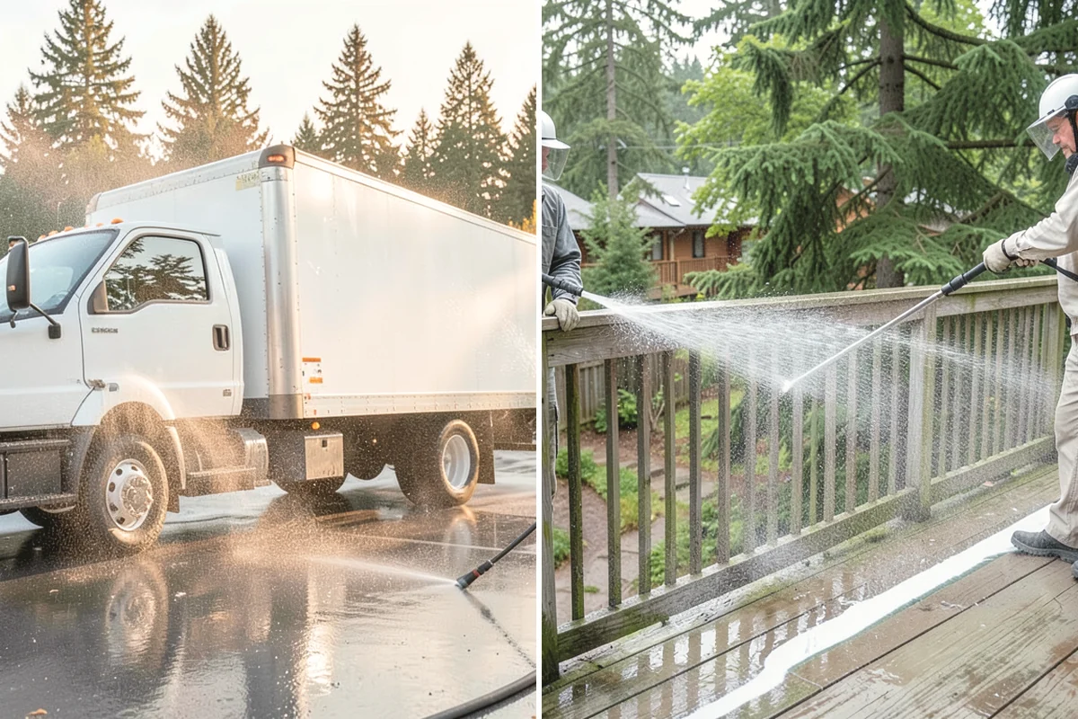 Shutter Cleaning in Lake Stevens, Snohomish County, WA - Rinse loose debris and cobwebs from louvers and edges