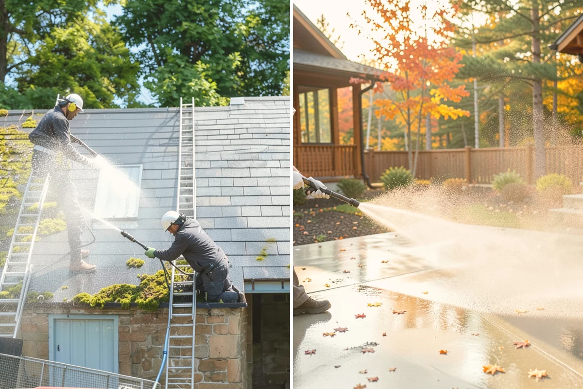 Shutter Cleaning in Langley, Island County, WA - Rinse loose debris and cobwebs from louvers and edges