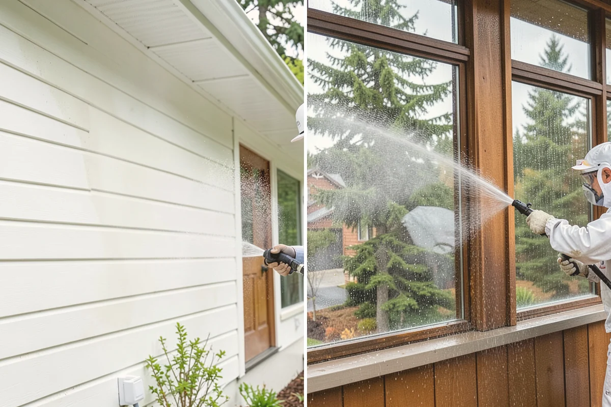 Shutter Cleaning in Lynnwood, Snohomish County, WA - Rinse loose debris and cobwebs from louvers and edges
