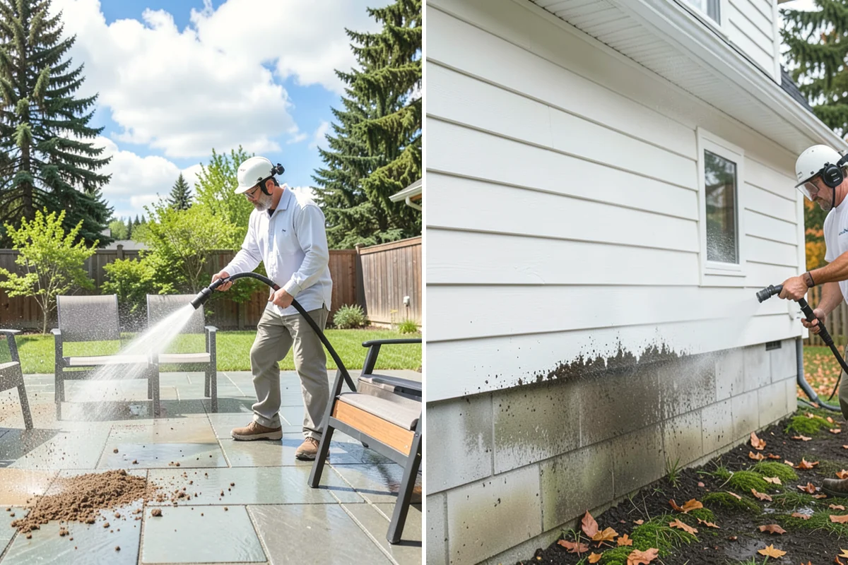 Shutter Cleaning in Mercer Island, King County, WA - Rinse loose debris and cobwebs from louvers and edges